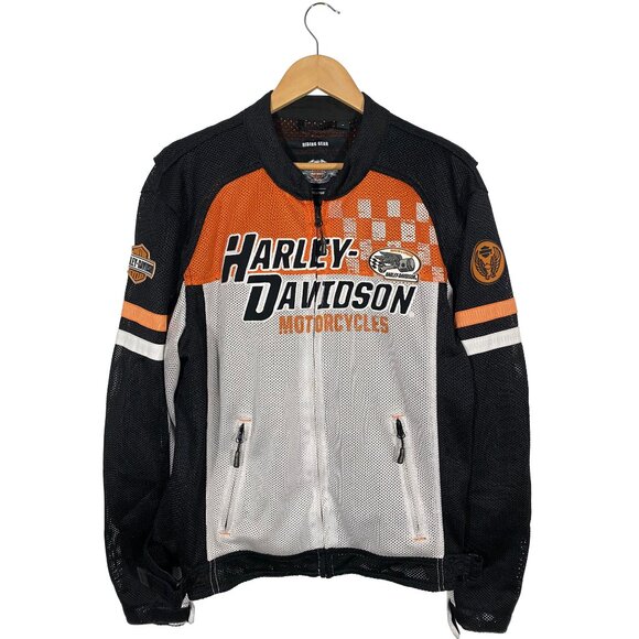 Harley-Davidson Gunnar Mesh Full Zip Armored Riding Jacket men's size Large - Picture 1 of 11